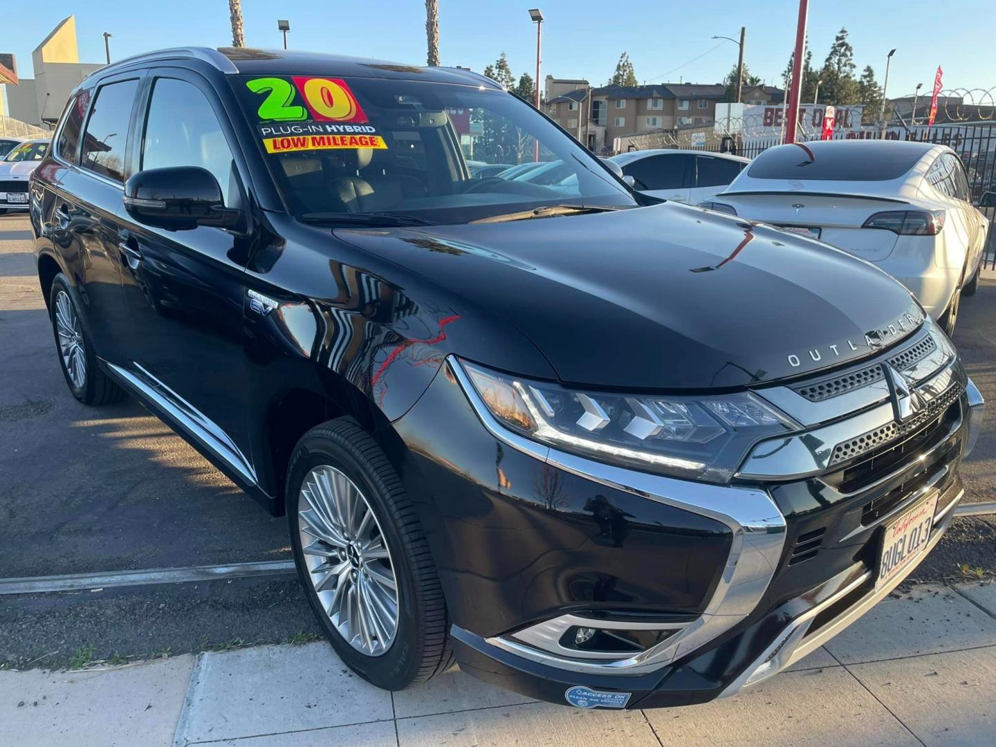 2020 RUBY BLACK /BLACK Mitsubishi Outlander PHEV (JA4J24A58LZ) , located at 744 E Miner Ave, Stockton, CA, 95202, (209) 944-5770, 37.956863, -121.282082 - Photo#0